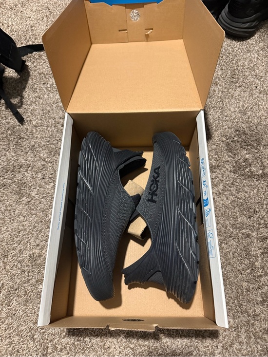 Hoka Other - Hoka Men's Black Slip-On Knit Running Shoes